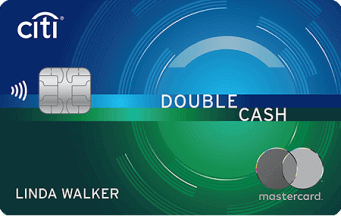 Citi Double Cash Mastercard with contactless chip, offering cashback rewards on purchases